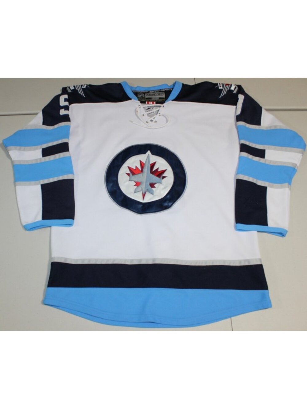 NHL Hockey Winnipeg Jets Evander Kane Sewn #9 Sewn Jersey Sz: 50 Reebok White